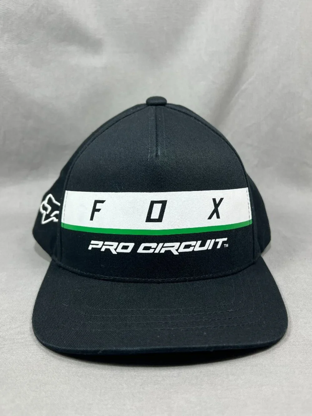 Fox Racing Pro Circuit Baseball Youth Hat OSFM Black Motocross Snapback Cap